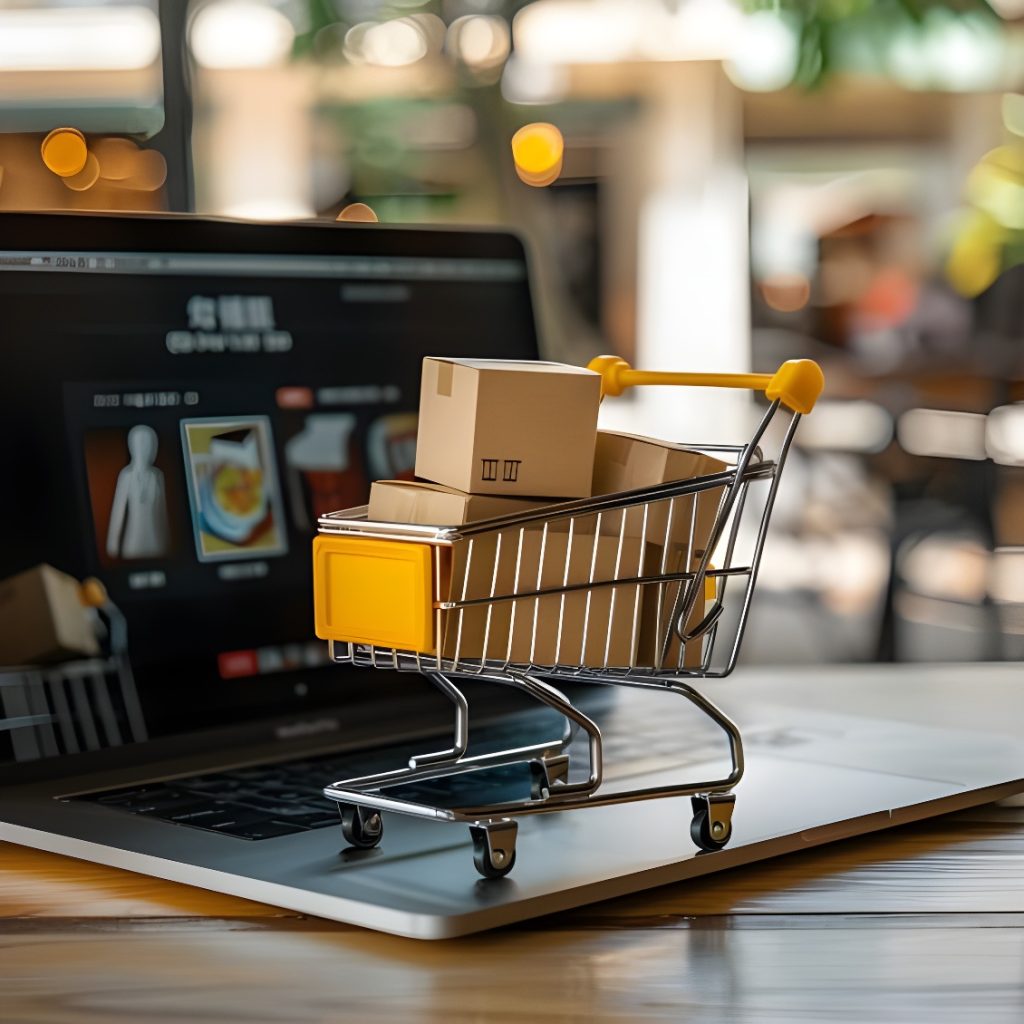 Online shopping concept with cart full of boxes on…_Nero_AI_Image_Upscaler_Photo_Face